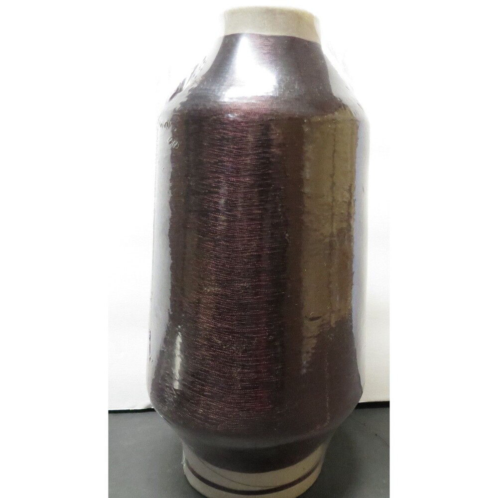 Lurex Branded Space Gimp Burgundy / Black Yarn SPMV15025 1/40 NM 581 Grs